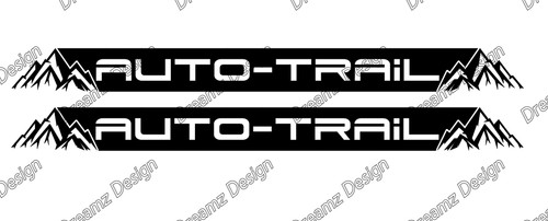 Auto trail decals stickers - 2, x