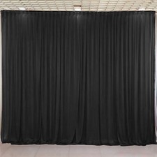 3/6m Black Backdrop Curtain