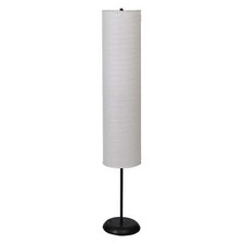 Folding floor lamp with rice