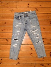 Zara ripped blue jeans size 40 