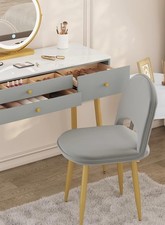 Adjustable Backrest Chair Velvet Stool