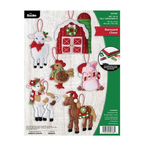 Bucilla felt ornaments - bucilla,