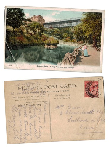 Vintage postcard scarborough - vintage,