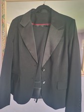 Ladies Black Trousers Suit size 16 From E Vie Collection Tuxedo Style