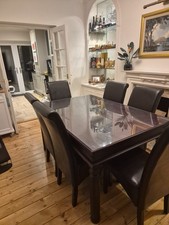 Solid dinning table and chairs
