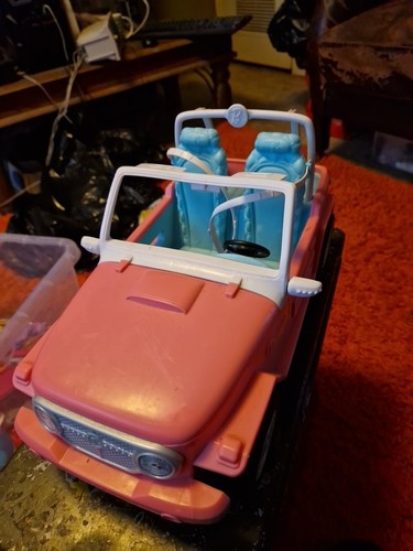 Mattel barbie pink jeep - mattel,