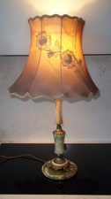 Onyx Table Lamp Working Green