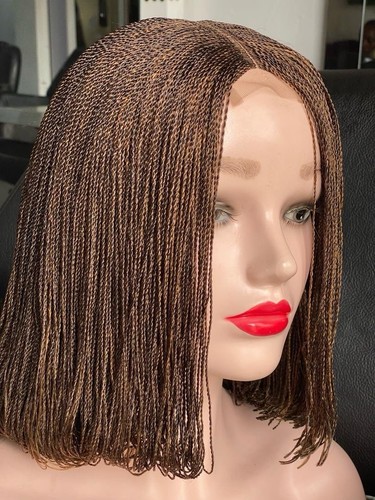 Ladies dark brown short bob - ladies,