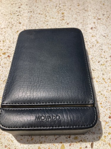 Leather travel watch case - watch,