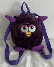  Furby Baby Purple Plush Backpack Kids Purse Retro Style Bag 2013 Hasbro 