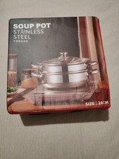 Soup pot stainless steel size - stainless,