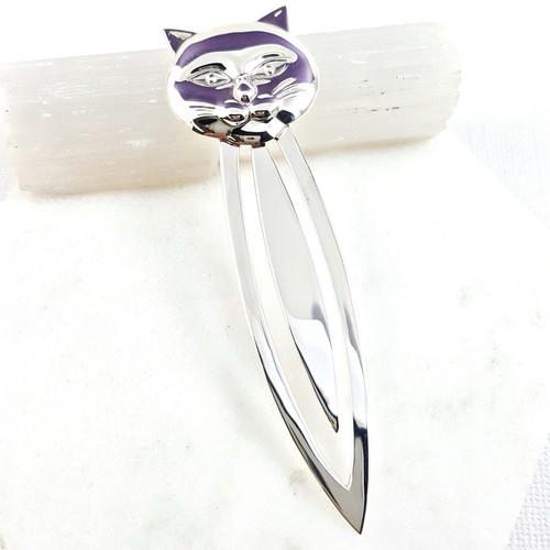 Sterling silver cat - silver,
