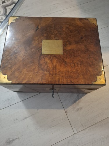 Antique writing box slope 19th - antique,