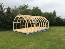  Glamping Pod Frame, Garden Room, Office Self Build Kit   7.2m (L)  x  3.5m (W)