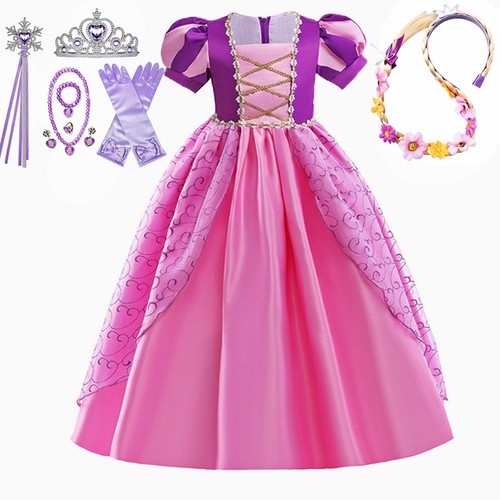Girls rapunzel costume purple - girls,