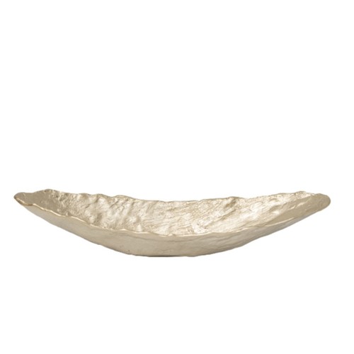 Boat tray gold - decorative, dish