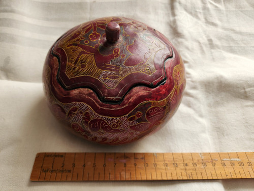 Hand carved gourd - hand, with