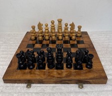 Wooden Chess Set Folding Board