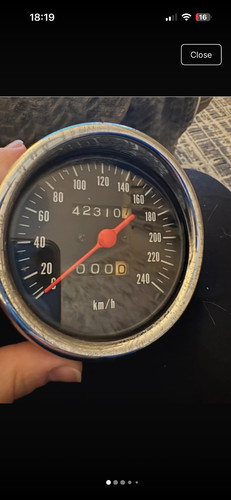 Vintage vdo speedometer 240 - speedometer,
