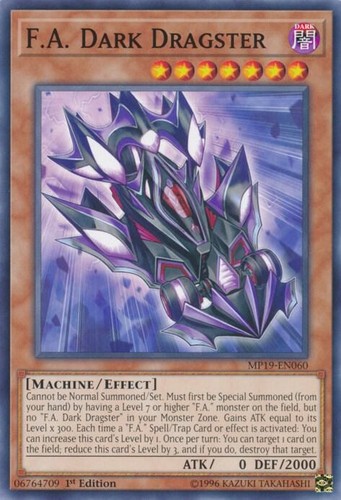 Yugioh dark dragster - f.a.,