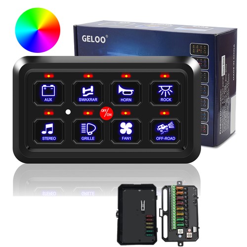 Gang rgb led switch panel - 8,