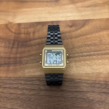 80s Retro Style SKMEI Digital Watch World Time Water Resistant 3ATM Gold Black