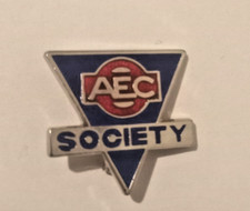 Vintage AEC Society Enamel Pin Badge 