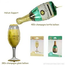 40" Champagne Bottle Glass