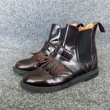 Dr Martens Boots size 4 Tina Cherry Red/Oxblood Leather Chelsea brogue 