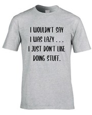 Lazy Funny Mens T-Shirt
