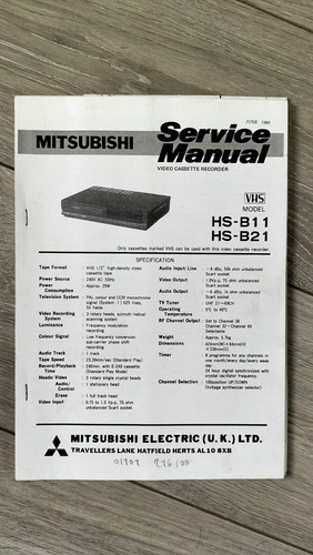 Mitsubishi b11 b21 vcr - mitsubishi,