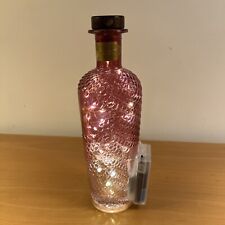 Mermaid Gin Bottle lamp Pink Light