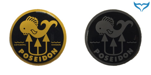 Poseidon dome label sticker - label,