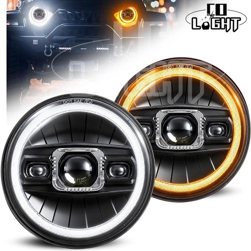 Pair inch led - inch, headlights