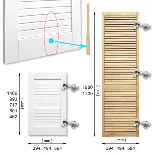Wardrobe louvre door solid - wardrobe,