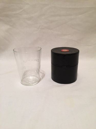 Antique medicine glass and - glass,