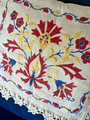 Antique victorian crewel - victorian,