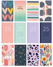 2025-2026 Academic Diary Week to View Slim Mid Year Hardback Fashion School