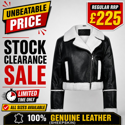 Women biker jacket - biker, sheepskin
