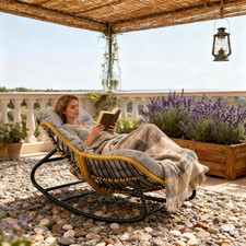 Oversized Papasan Rocking