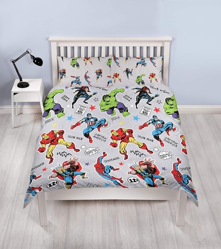 Marvel comics double duvet bed - marvel,