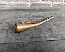 Vintage 10” Brass & Copper Hunting Horn Made In England Country Farm Collectible