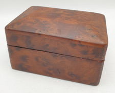 Burr Wood Wooden Vintage Small