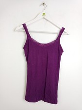 Cyberjammies Women's Pyjama Vest Hidden Support Size 12 Purple New F2