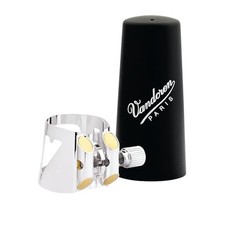 Vandoren LC01P Optimum Ligature and Plastic Cap for Bb Clarinet Silver Plated