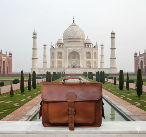 Bag goat leather - goat, briefcase