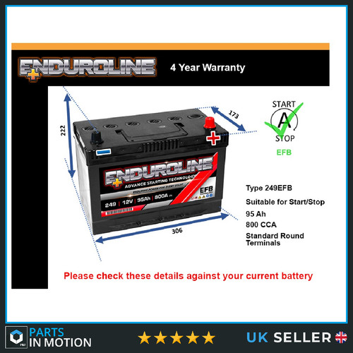 Efb battery fits toyota land - fits,
