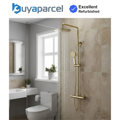 Round brushed brass - round,