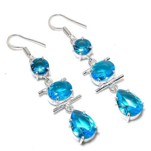 London blue topaz gemstone - blue,