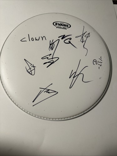 Slipknot signed drumhead - slipknot, drumhead.